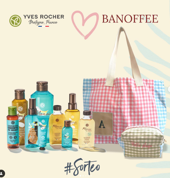 Yves Rocher y Banoffee sortean un Pack de productos para el verano