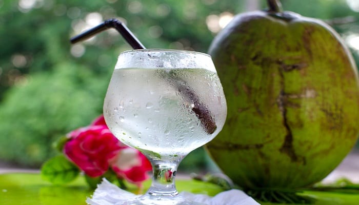 el agua de cocoes baja en calorías