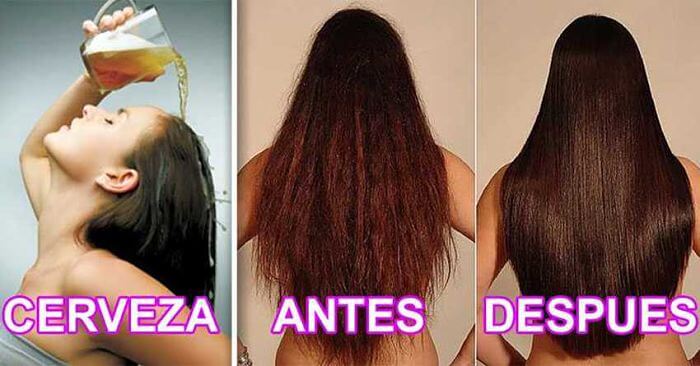 cerveza para el cabello maltratado 