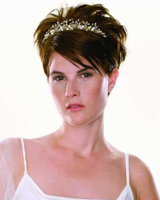 peinados de boda cabello corto