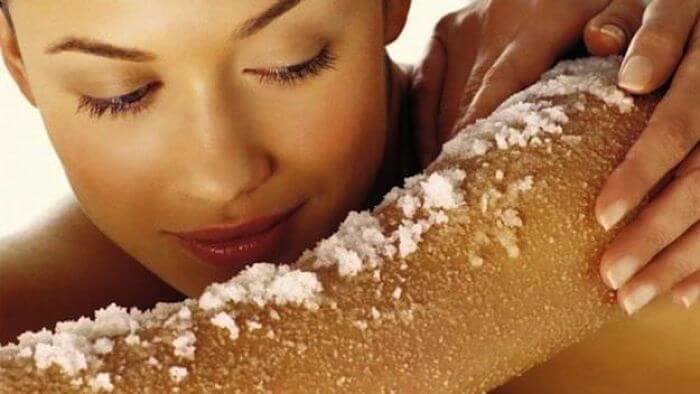sal para exfoliar la piel