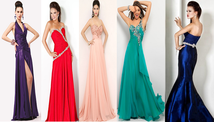 vestidos para una boda de noche